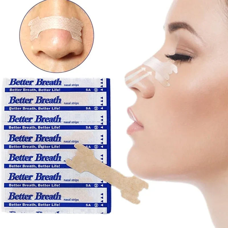 Stop Sleeping Well 50/100/200pcs Breathing Nasal Strips Snoring Anti Snoring Strips Easier Better Breathe Health Care Right Way