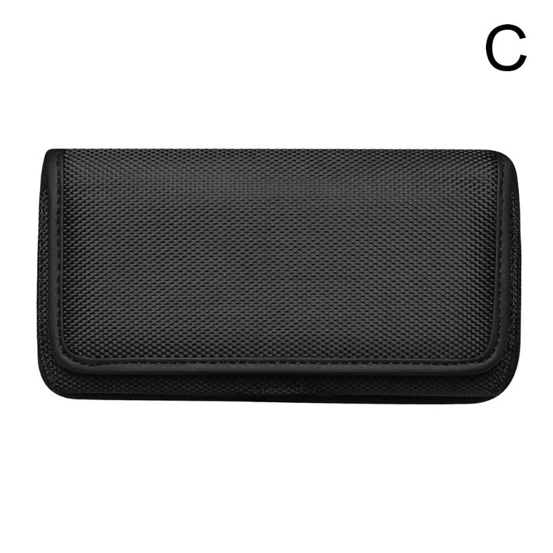 Horizontal Nylon Belt Cellphone Holster Holder Carrying for Case Sleeve Po