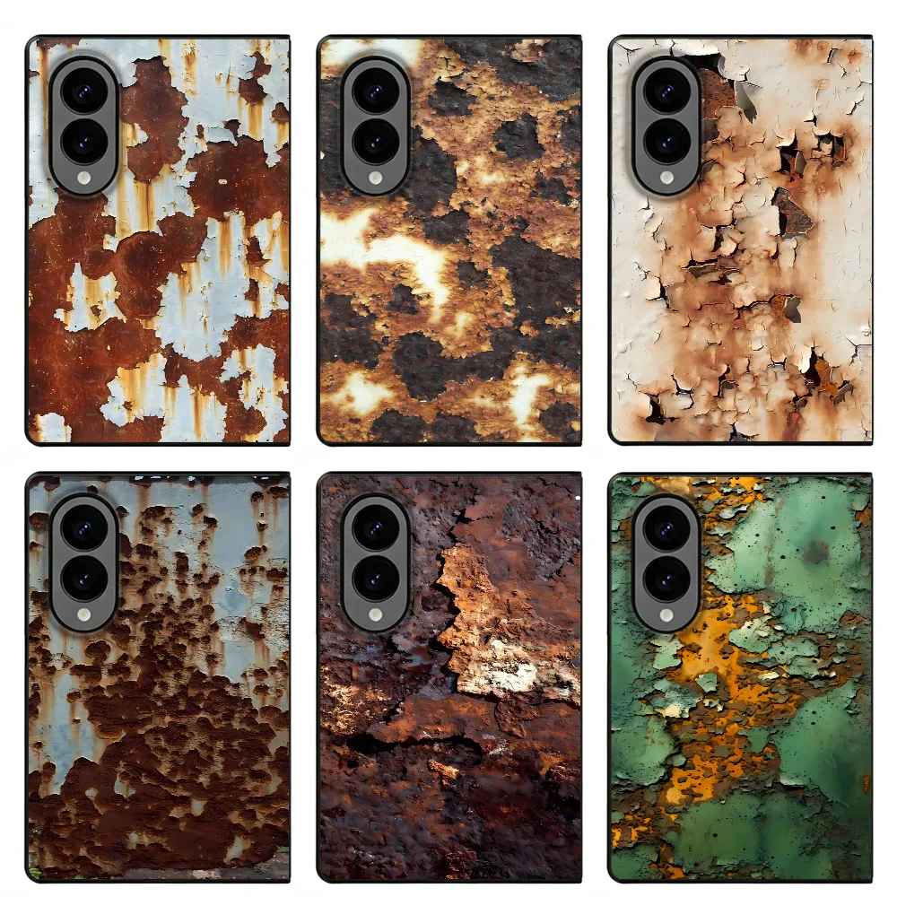 Retro Rust Design Fashion Phone Case for Samsung Galaxy Z Fold8 ZFold8 ZFold Wide Z Fold 8 Wide Shell Capa