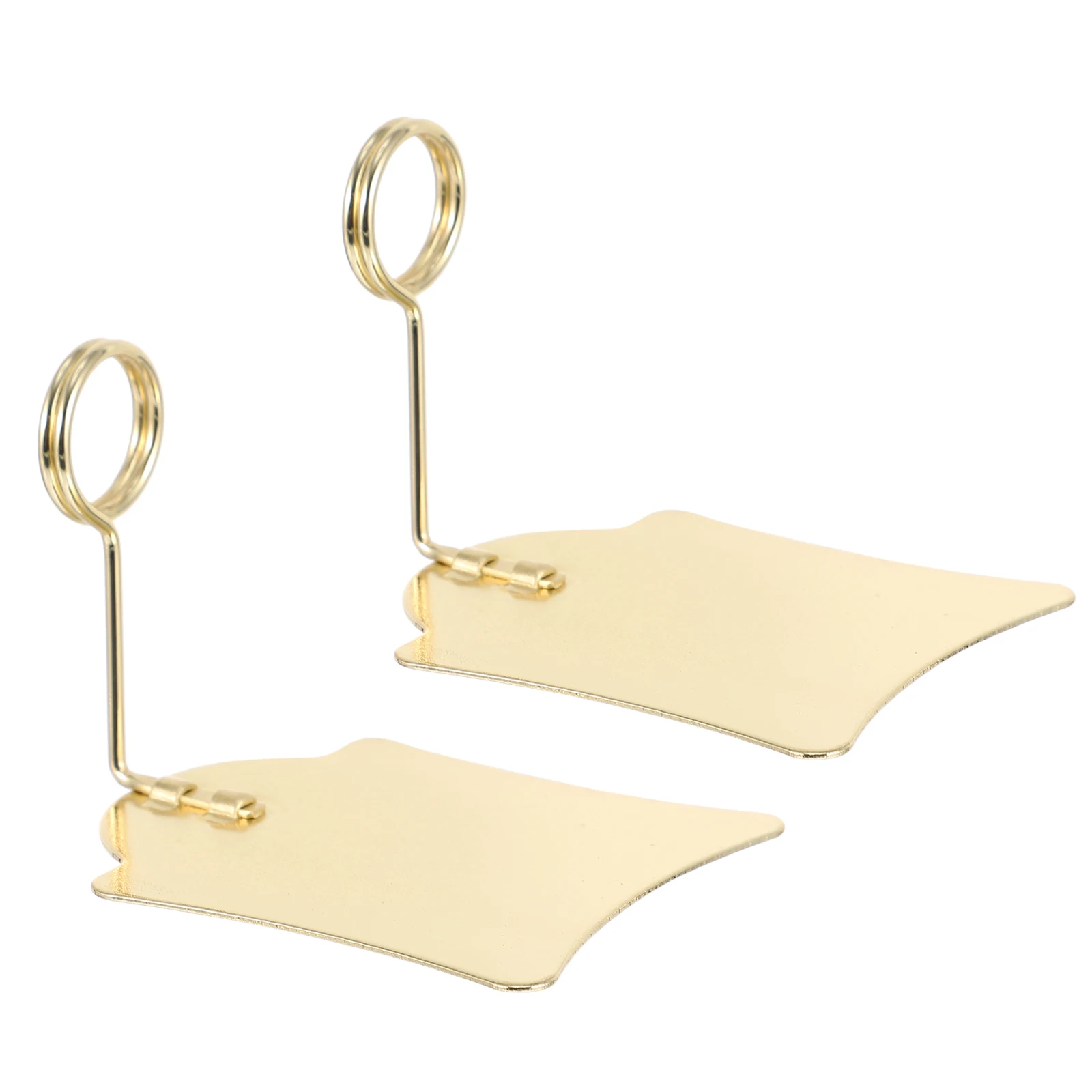 

2pcs Price Tag Clips Metal Label Holder Practical Supermarket Rack Display Advertising Sign Clamp Non Slip Base