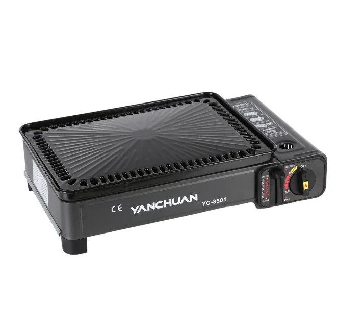 

Portable Camp Outdoor Camping Bbq Grill Gas Stove Burner Cooking Stove With Carrying Case