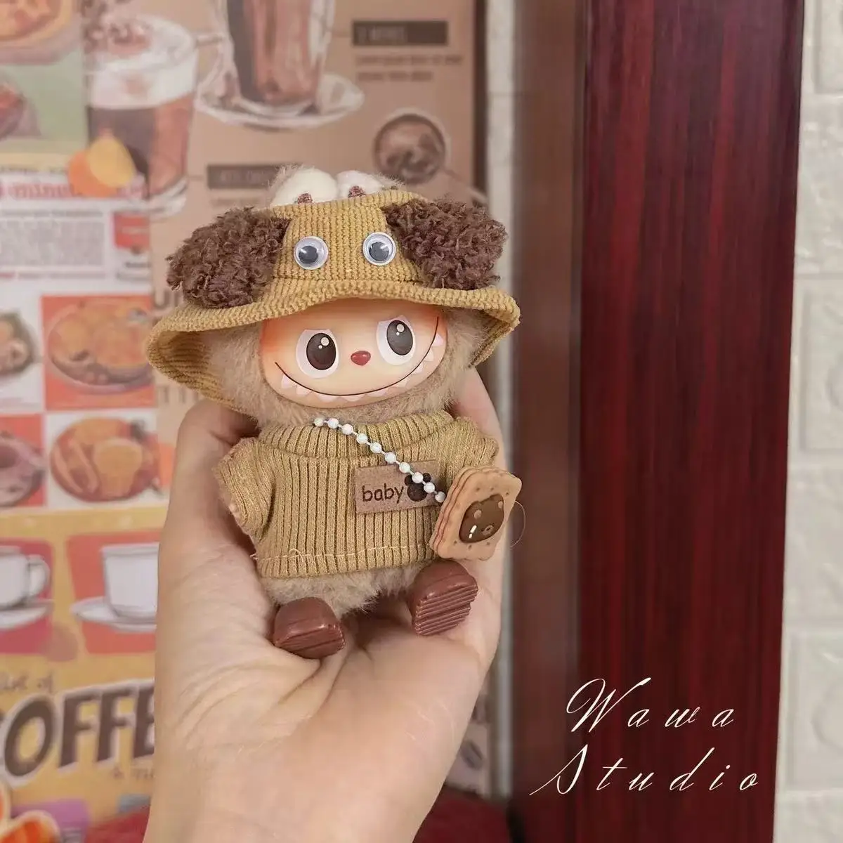 

Labubu4.0 Детская одежда, милый комплект из трех предметов Labubu четвертого поколения, комплект детской одежды с кодом сердца, высокая красота