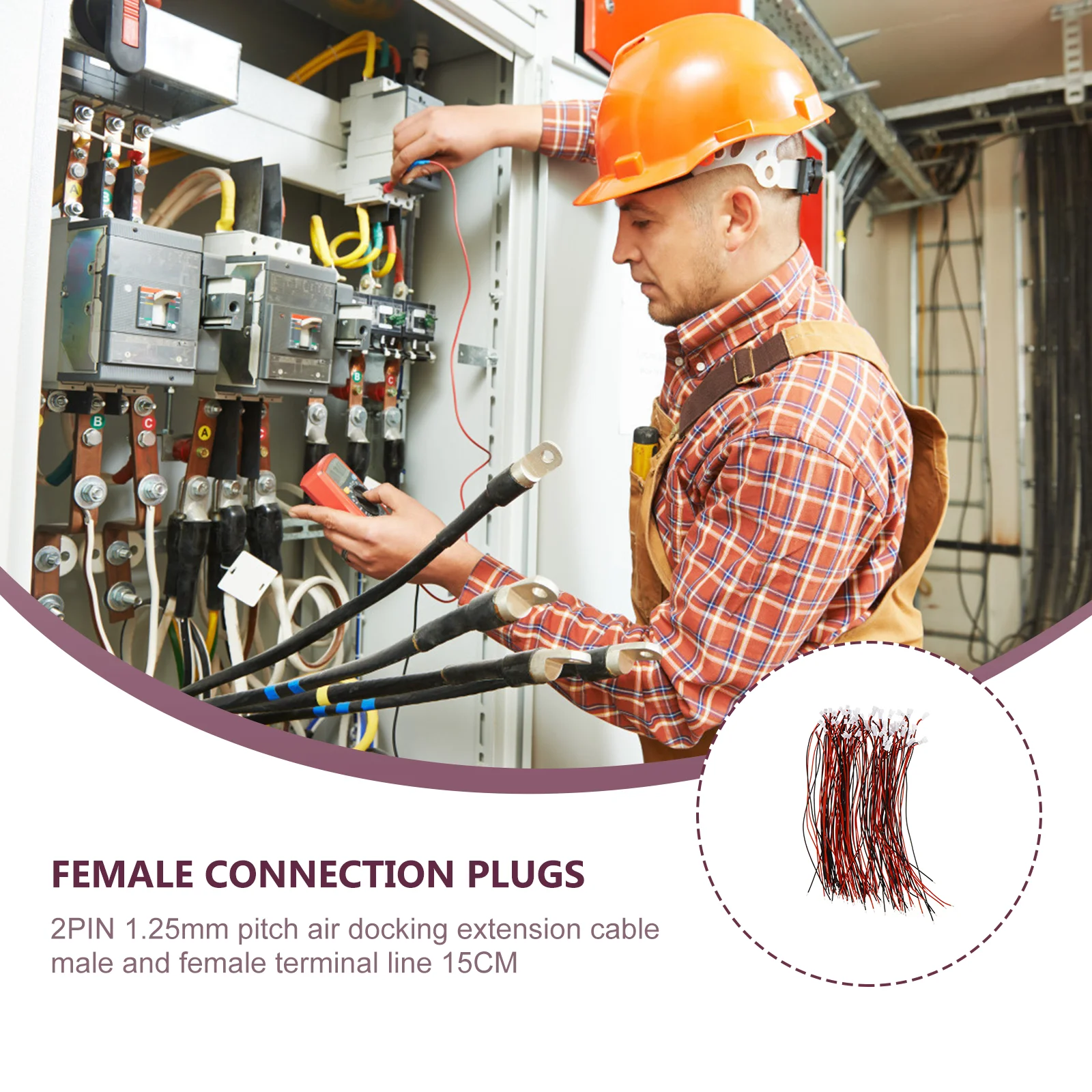 

30Pairs 1.25mm Terminal Connector Wire Cold High Temp Resistant Male Female Plug Connection Electrical Cable Kit for Automotive