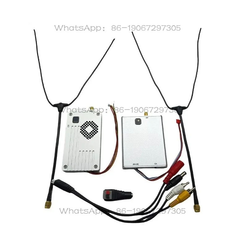 500~ 600MHz 300 MHz 5W Drone Wireless Video Transmitter Receiver 8 Channels
