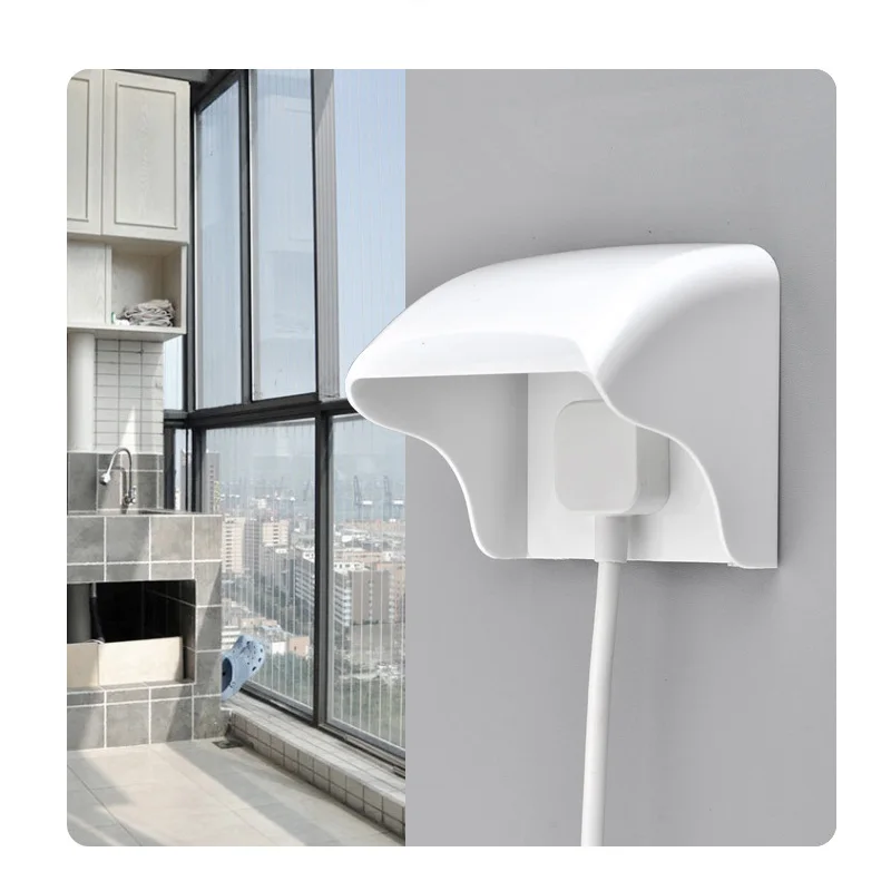 Avoir 86 Type Rainproof Box Wall Light Switch Socket Protection Box White Plastic Outdoor Cover Waterproof Surface Box Socket