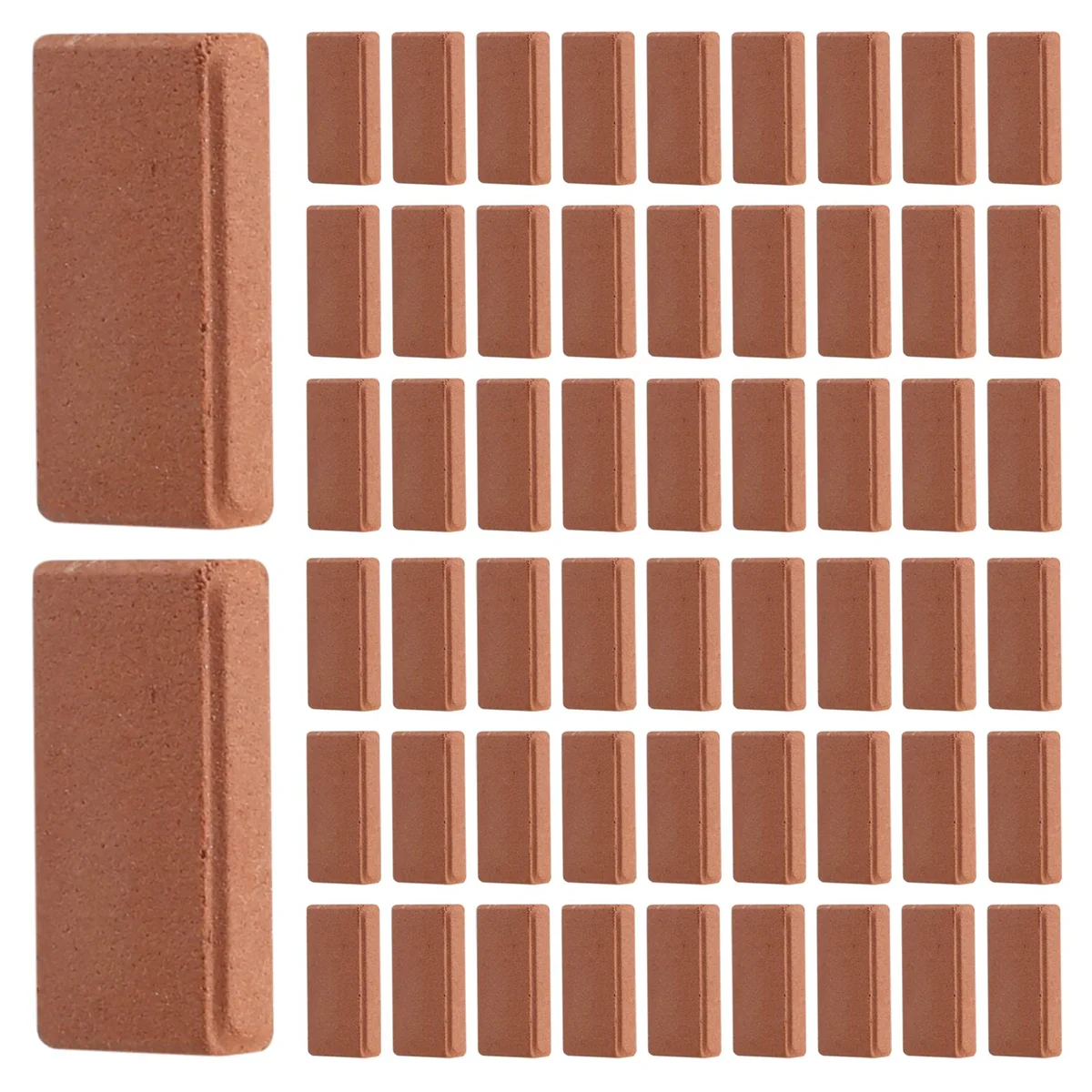 350 Pieces Mini Bricks for Landscaping Miniature Bricks Brick Wall Small Bricks for Dollhouse Garden Parts,1/35 Scale