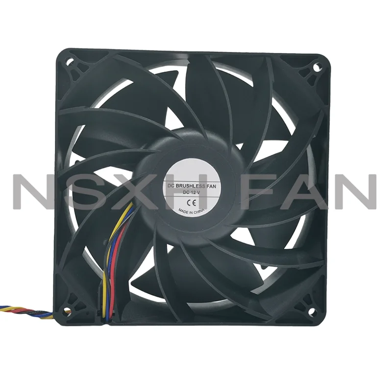 

14038IXB 12V Cooler 7500RPM High-speed 140mm Powerful Cooling Fan Copper Shaft Tow Ball Bearing 14038 14cm Fan 140*140*38MM