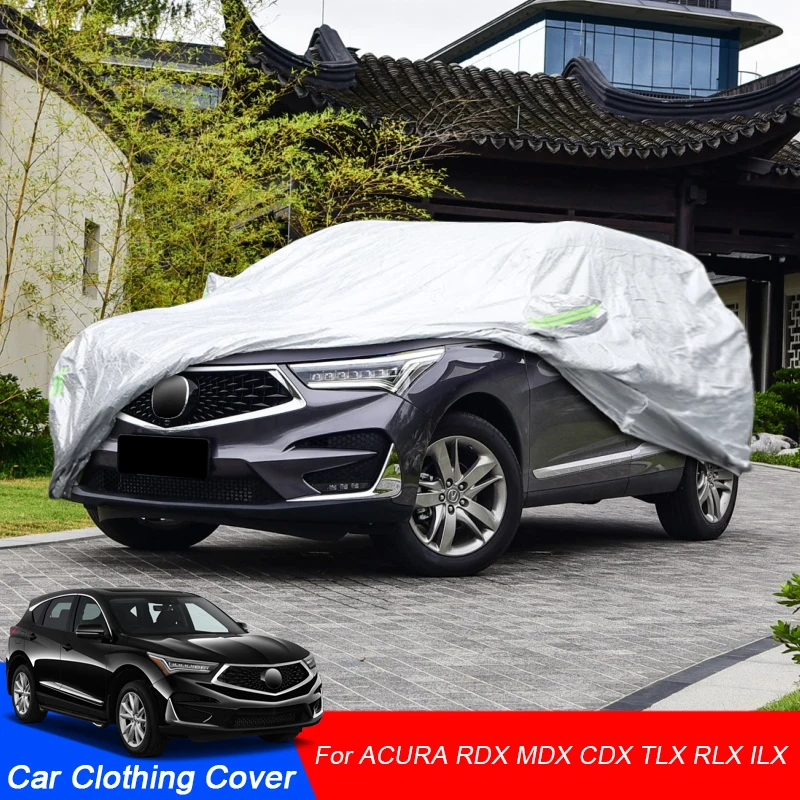 

Car Cover Rain Frost Snow Dust Waterproof Auto Anti-UV Cover For ACURA CDX RH4 ILX DE1 MDX YD3 RDX TB3 TC1 RLX KC1 TLX UB1