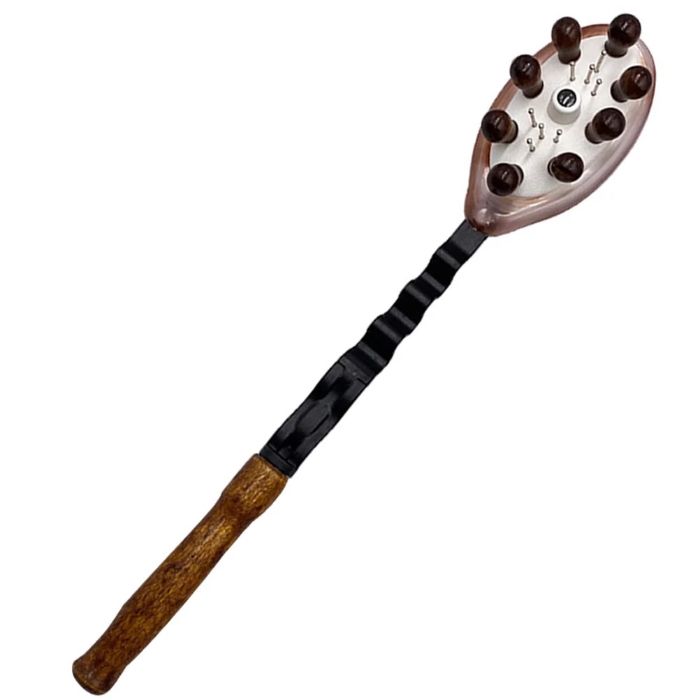 

Деревянные терапевтические массажные инструменты, ручной массажер, портативный, легкий, гладкая поверхность, дизайн с длинной ручкой для домашних путешествий