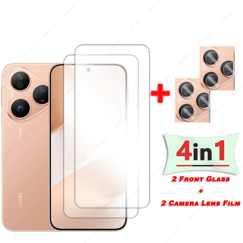 

For Huawei Pura 80 Glass Screen Protector For Huawei Pura 80 5G Tempered Glass HD Clear Protective Film Camera Lens Protector