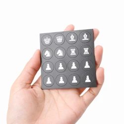 Pocket Folding Magnetic International Chess Set Board Checkers Traveler Plane