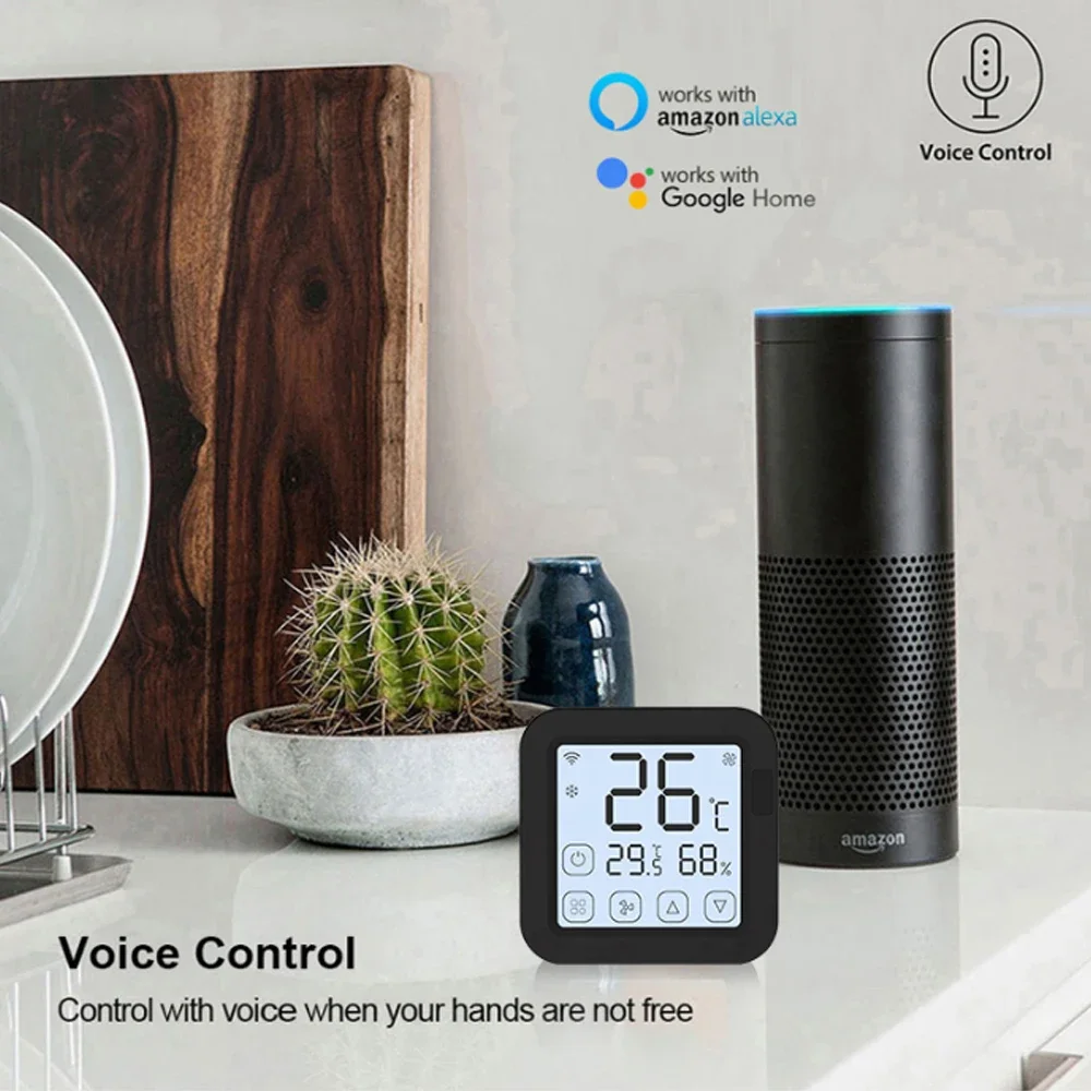 Smart Home Product Smart WiFi IR Universal Remote Temperature Humidity Sensor Remote Control with LED Screen