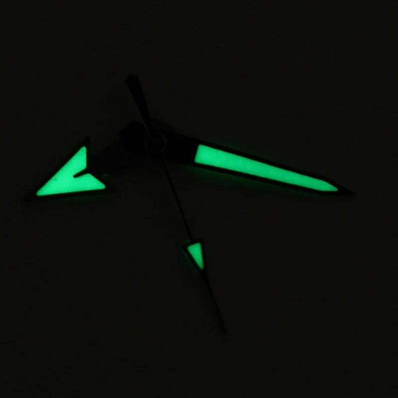 Watch Hands C3 Super Green Luminous Silver Watch Hand Spare Parts Fit NH35 NH36 NH38 Movement Diver Men Watch Parts High Quality