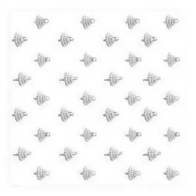 

1Set Exquisite Ornaments Holder Caps DIY Christmas Ball Accessory for Tree Hanging Decorations Pendant End Parts