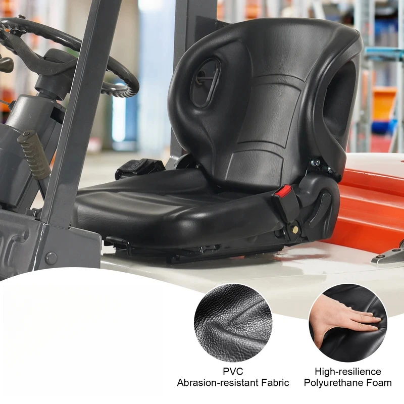 Wrap-around Tractor Forklift Adjustable Angle Backrest Safety Seatbelt Micro Switch Universal