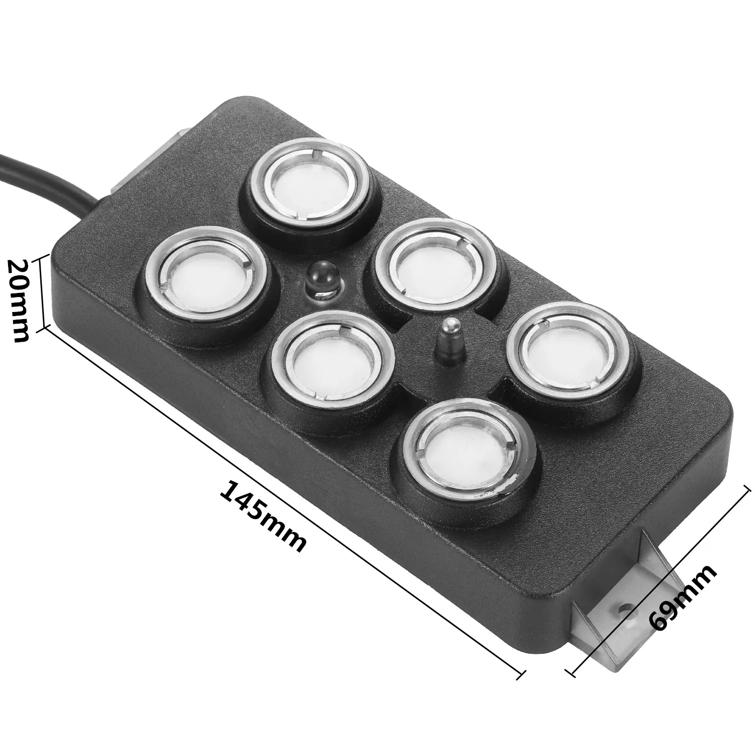 

6-Nozzle Ultrasoni Atomizer Indoor Rockery Landscaping Nebulizer Water Fountain Pond Landscaping Atomizer Humidifier 1Pc