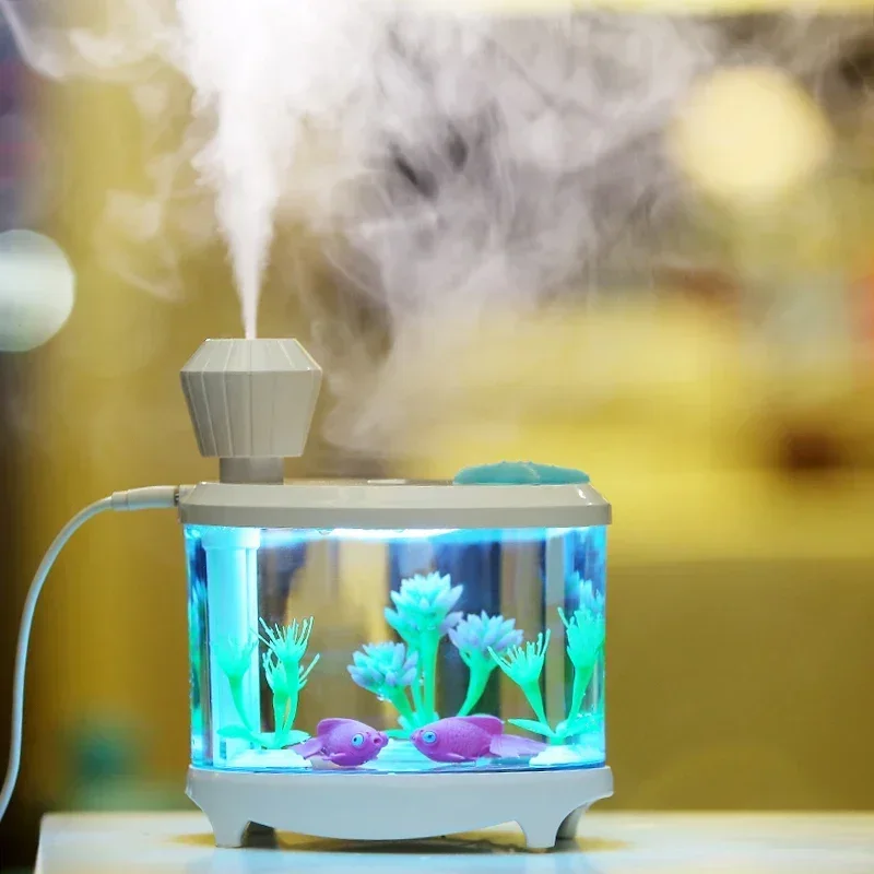 

Fish Tank LED Light Humidifier USB home Humidifier Air Diffuser Purifier Atomizer difusor de aroma mist maker fogger Aquarium