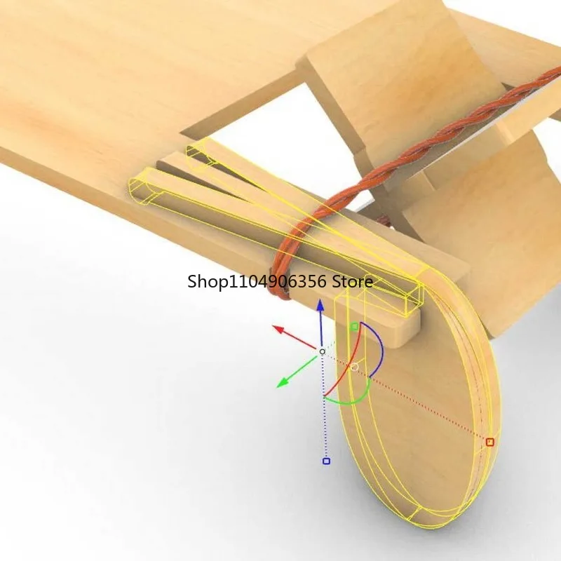 Barco de madera se puede lanzar en el modelo pintado con agua, estudiantes, jardín de infantes, niños, padres e hijos, barco eléctrico con banda de goma DIY