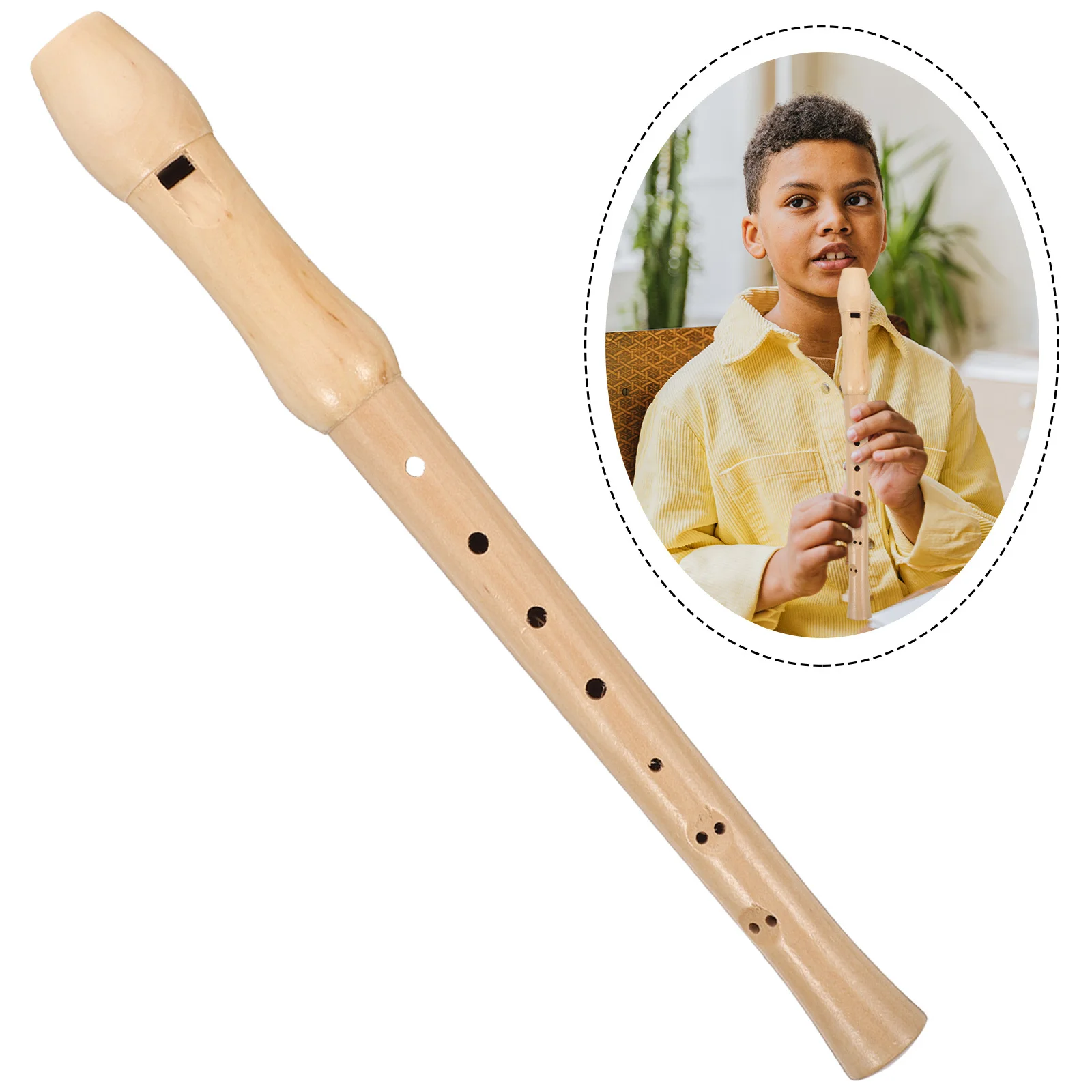 

Wooden Soprano Recorder 8 Hole Clarinet Instrument Beginner Kids Practice Wind Instrument Beginner Practice Clarinet