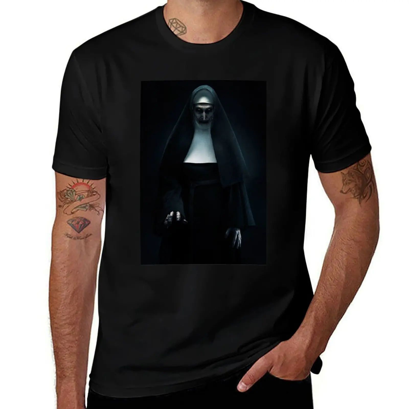

Demonic Sister Valak The Nun T-Shirt cotton tshirt 100% man t shirt designer T-Shirt