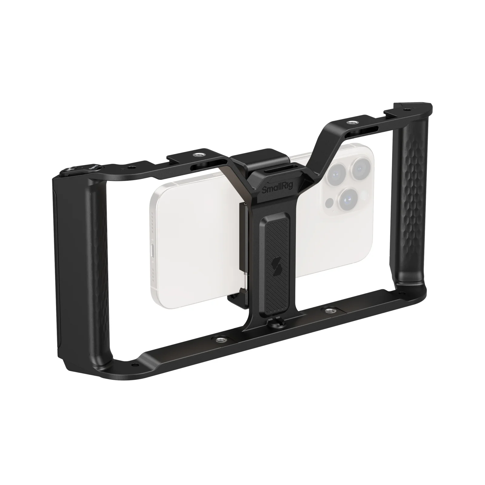 SmallRig IG-01 Integra Grip Cage voor smartphones voor iPhone voor Samsung Ultrabrede dubbele handgreep met koude schoenbevestigingen -5355