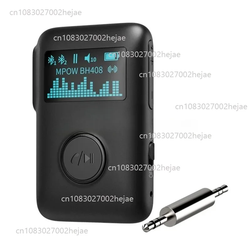 Bluetooth-приемник Mpow автомобильный аудио aux с подключением к беспроводению, чип Qualcomm QCC3003, музыкальный 3D объемный звук