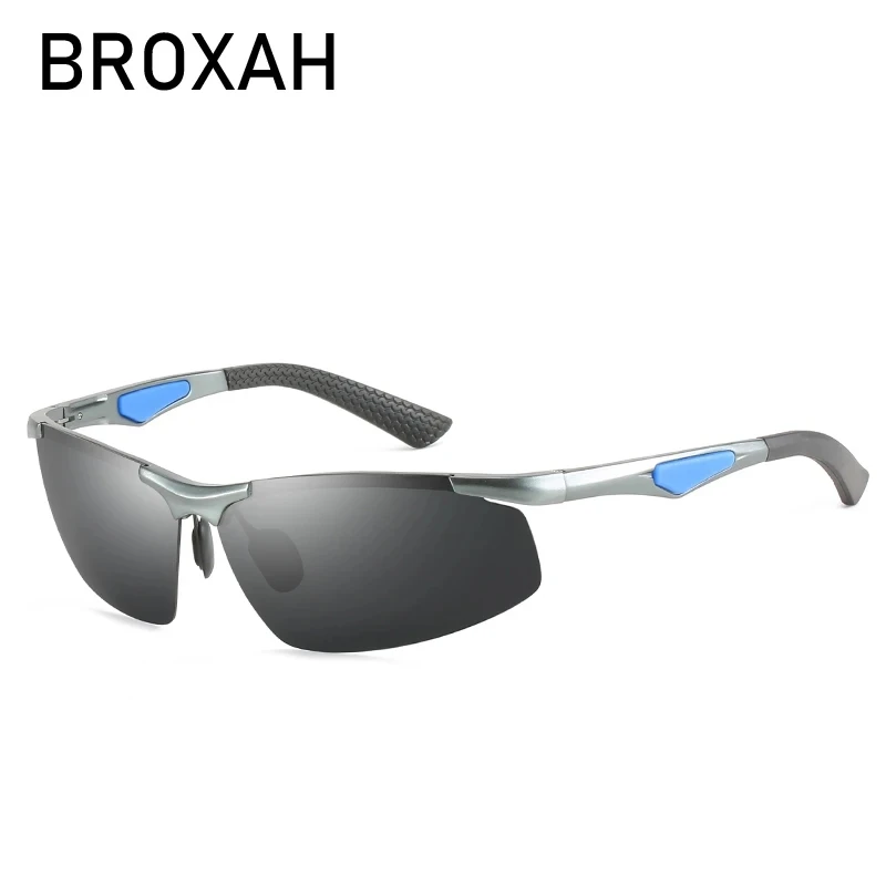 

Retro Aluminum Magnesium Frame Polarized Sunglasses for Men Sport Sunglass Car Driving Glasses Metal Eyewear for Fishing