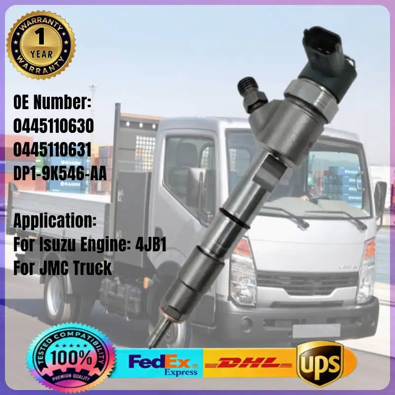 

0445110630 0445110631 DP19K546AA Common Rail Fuel Injector DP1-9K546-AA for Isuzu Engine 4JB1 JMC Truck