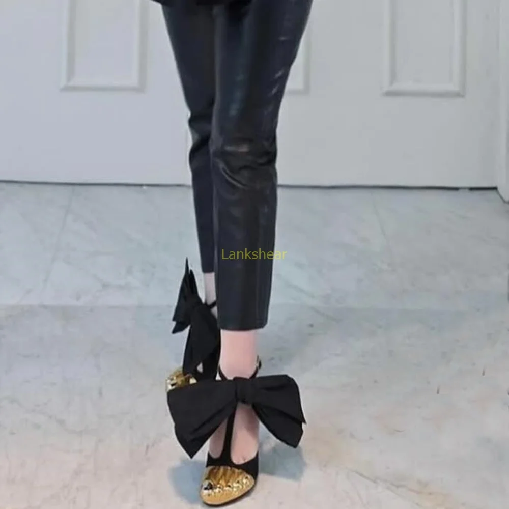 

String Bead Metal Decoration High Heels Sexy Pointed Toe Stiletto Buckle Strap New Arrivals Fashion Women Ruway Shoes