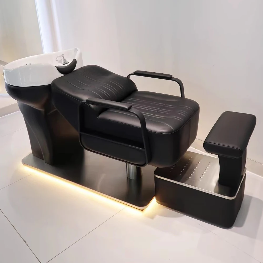 

Nordic Modern Shampoo Bed Simple Unique Fashion Aesthetic Shampoo Recliner Luxury Ergonomic Cadeira De Barbearia Salon Furniture