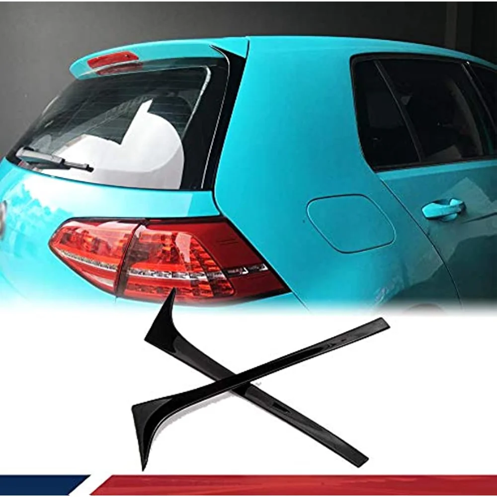 Rear Wing Side Roof Spoiler for Golf 7 MK7 7.5 2014-2018 Lip Window Decoration Deflectors Non for GTI R