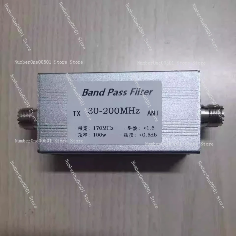 30MHz To 200MHz High Performance Bandpass Filter BPF M Female Socket Interface Optimized for VHF Frequency Band