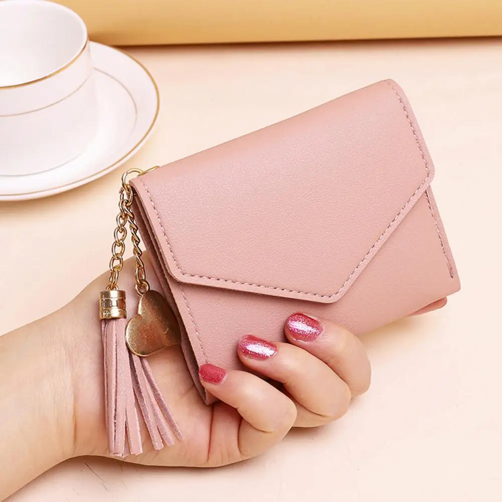 Small Purse for Women Women Slim Card Wallet with Id Window Zippered Coin Pocket Travel Wallet Long Stylish Card for Shopping