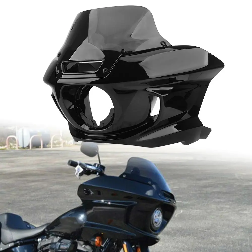 

Обтекатель и ветровое стекло из ABS-пластика для Harley Softail FXLRST FXRST 1YXZ Low Rider ST/El Diablo 2022-2024, глянцевый черный