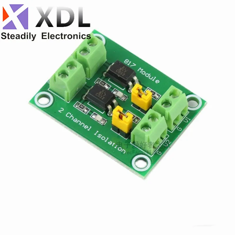 PC817 2/4 Channel Optocoupler Isolation Board Voltage Converter Adapter Module 3.6-30V Driver Photoelectric Isolated Module