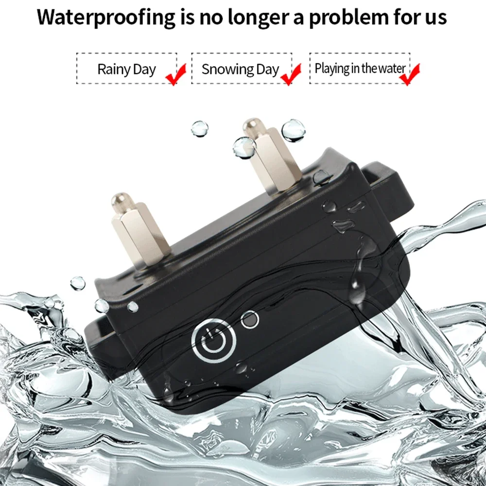 550M Dog Training Collar With Remote Control Waterproof Rechargeable Pet Training Dog Collar 2IN1 Auto Bark Stop Shock Collar