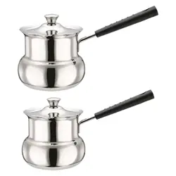 Turkish Coffee Pot Coffee Maker for Induction Cookers Milk Warmer Stainless Turkish Coffee Pot Coffee Pot Tea Brewing Pot