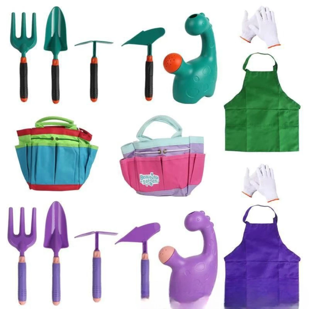 Conjunto de Ferramentas de Jardinagem para Crianças WizKidz, Brincadeira ao Ar Livre, Diversão no Quintal, Atividades de Aprendizagem e Presente para Meninos e Meninas da Pré-Escola.