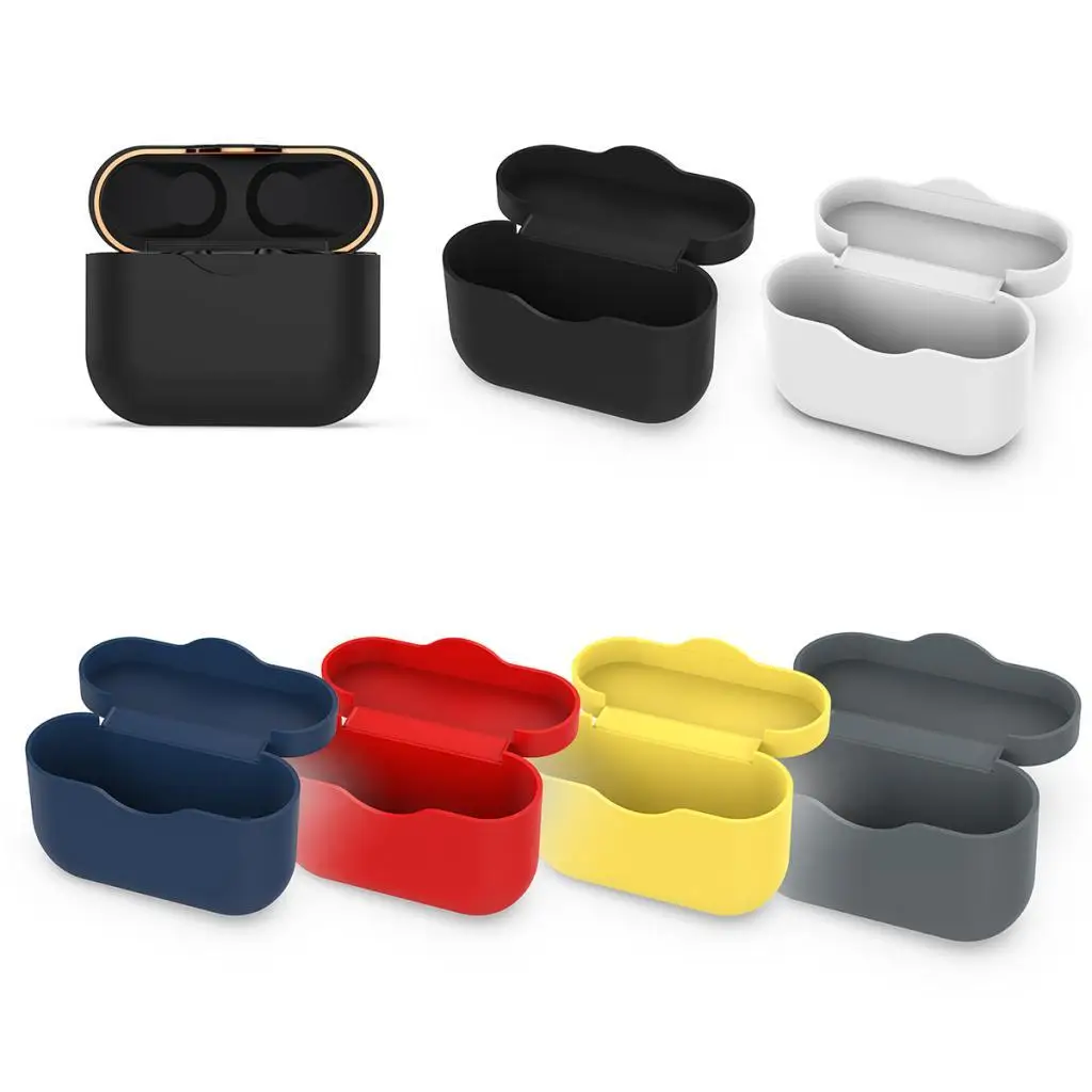 Soft Silicone Carrying Case Cover Protective for WF-1000XM3 Noise Canceling Earphone Earbud