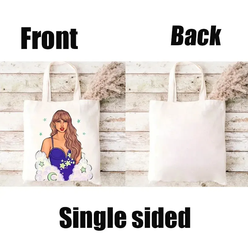 حقائب الكتف الجمالية لطيف القط للنساء ، أزياء حقيبة يد حمل ، سعة كبيرة البيئية ، حقيبة تسوق محمولة ، هدية فتاة ، قماش