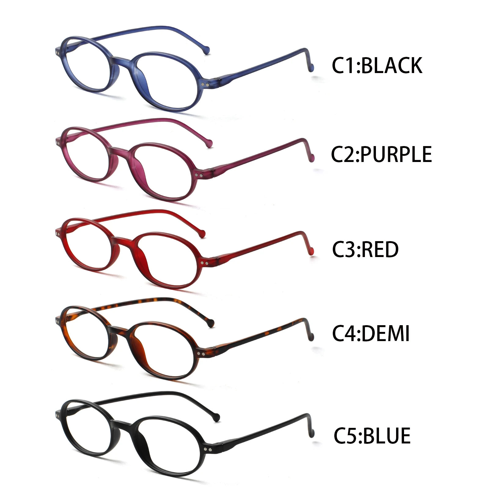 Boncamor Reading Glasses Women Men Anti-blue Light Spring Hinge  Eyeglasses Ultralight Frame Round  Eyewear   Diopter0-+4.0