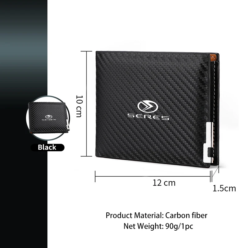 Picture 7: Car Interior Accessories Carbon Fiber Driver License Storage Wallet For Seres M5 M7 2023 2022