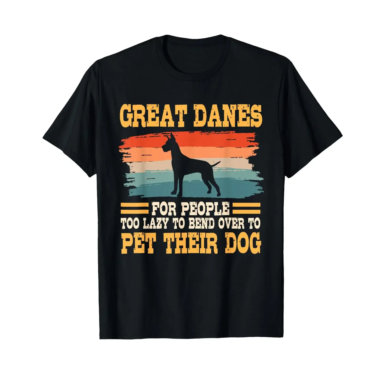 Great Dane Retro Vintage Deutscher Mastiff Gentle Dog Lover T-Shirt Vintage Washed Unisex Leicht dehnbar, leicht stilvoll
