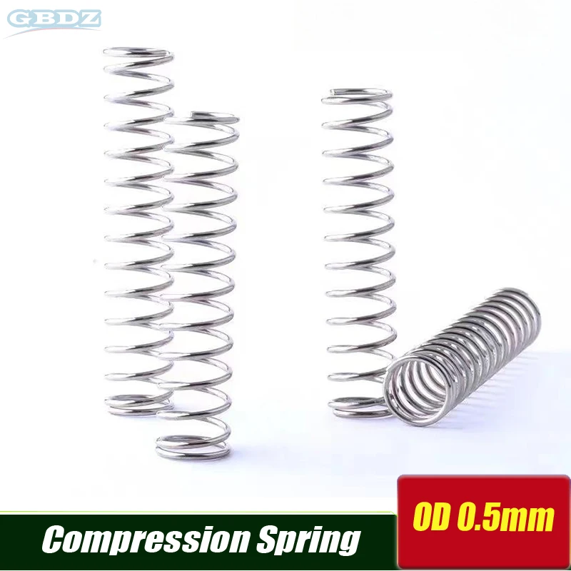 10Pcs Wire Diameter 0.5mm 304 Stainless Steel Compression Spring, Y-shaped Shock Absorption Return Spring Customizable