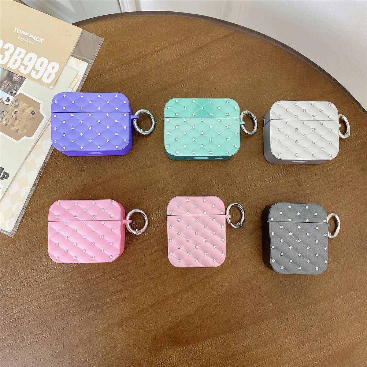 Novo luxo bling glitter tpu caso diamantes capa protetora para airpod pro 2
