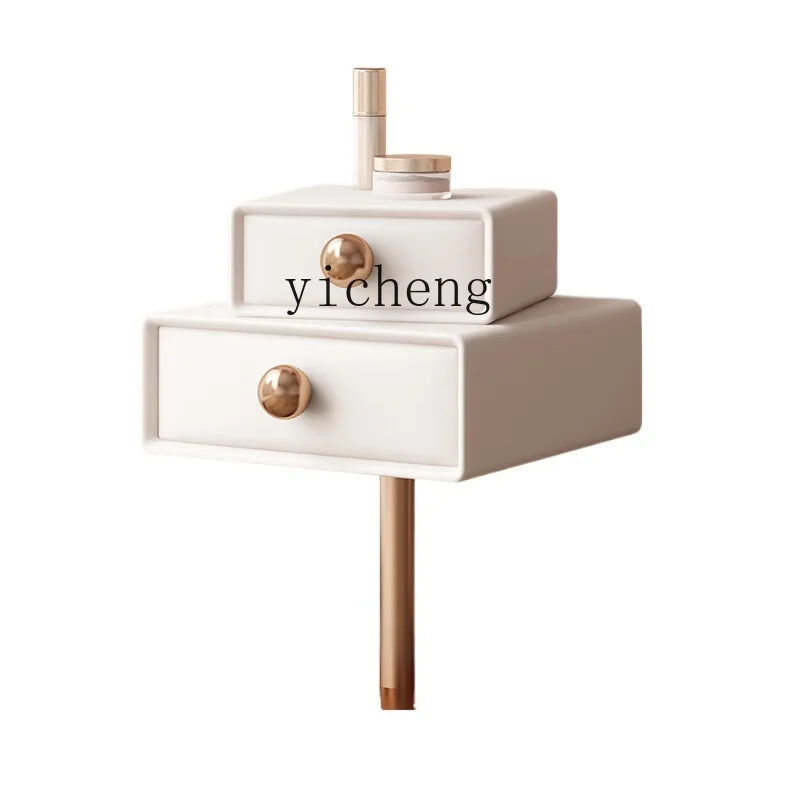 

ZK bedside table light luxury modern minimalist creative cream wabi sabi wind sugar cube bedside table