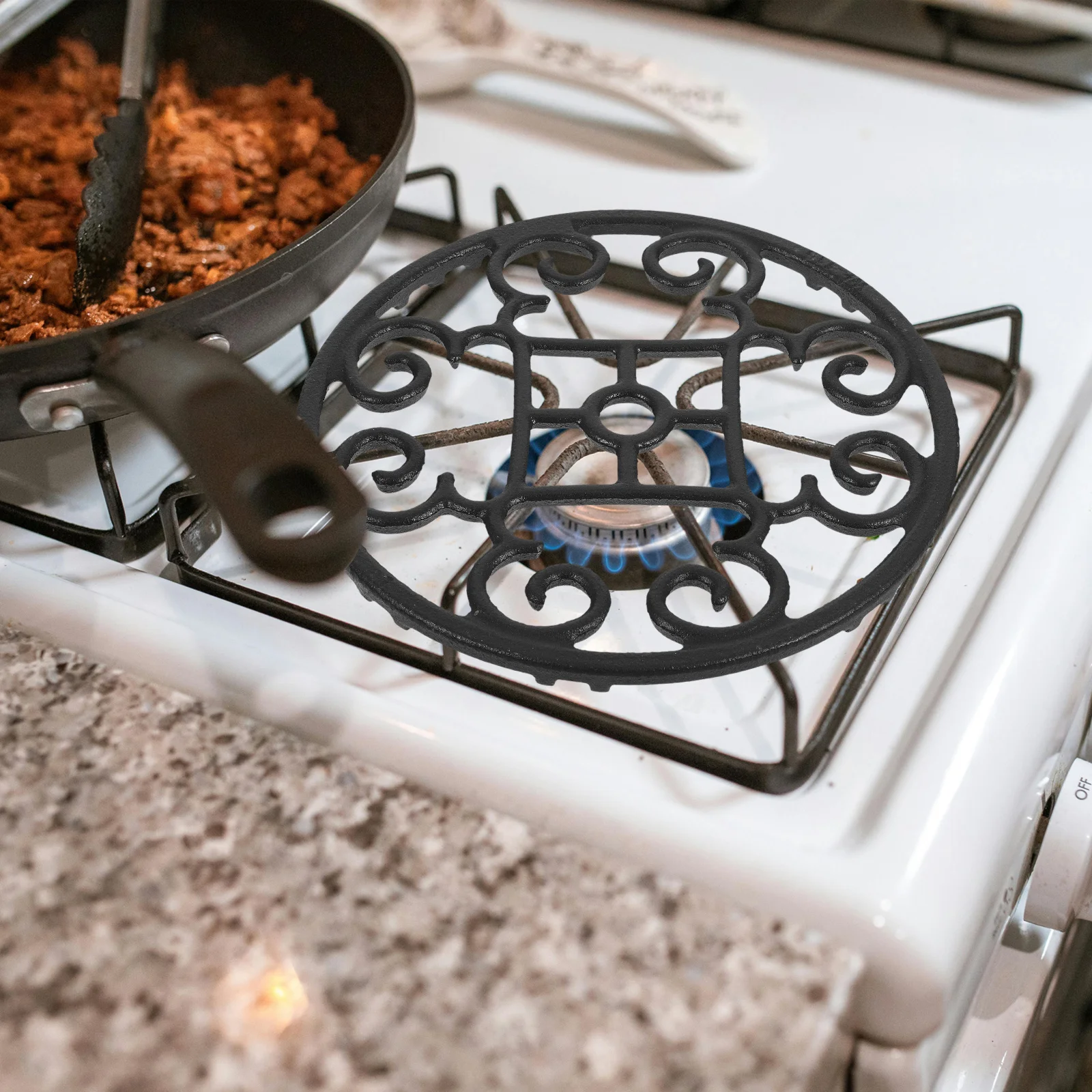 

Round Pot Rack Gas Stand Cast Iron Rings Holder Bracket Pan Non Slip Pot Rack Ring Gas Stove Ring For Round Wok Wok Stand For