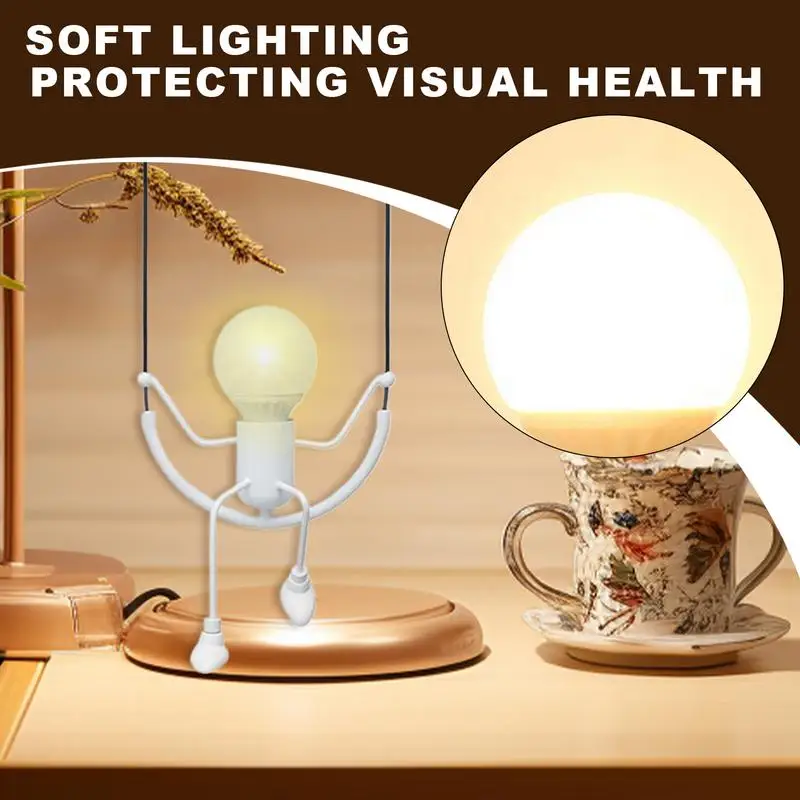 Nursery Night Light Human Swing LED Bedroom Lights Night Light Lamp Energy-Saving Table Night Light Indoor Wall Lights for Wall