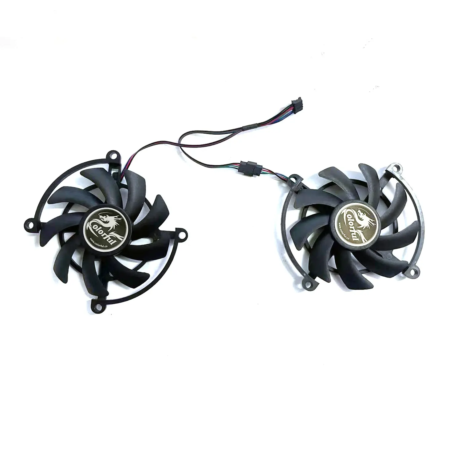 

LZQLY Brand new Colorful Rainbow Graphics Cooling Fan 4PIN 12Vfor Colorful GTX1060 GeForce GTX1070 Gaming GTX 1060 1070 IGAME