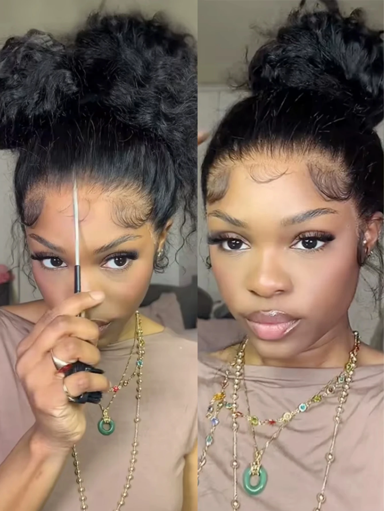 

Невидимый парик с ленточным креплением 360, из натуральных волос, глубокая волна, 13x4, без клея, с регулируемым шнурком, фронтальный парик 360